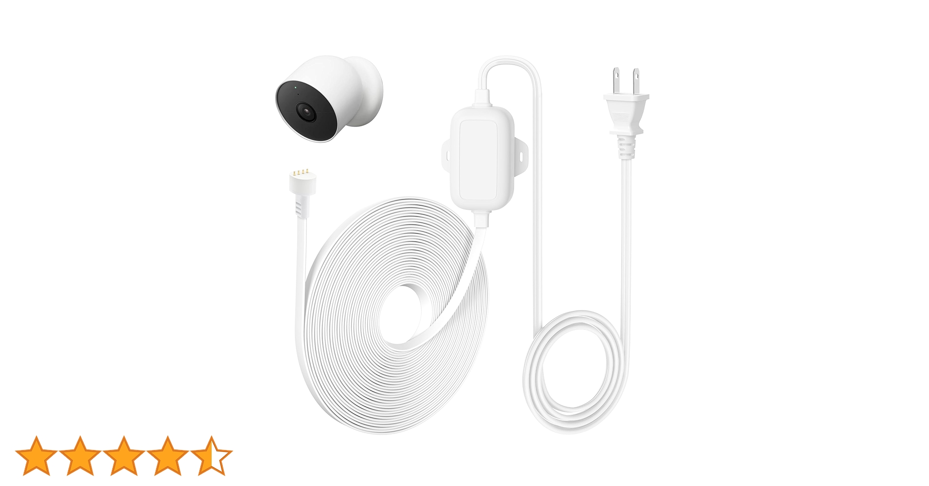 Amazon.co.jp: delilyn 25フィート/7.5m 電源ケーブル Google Nest Cam